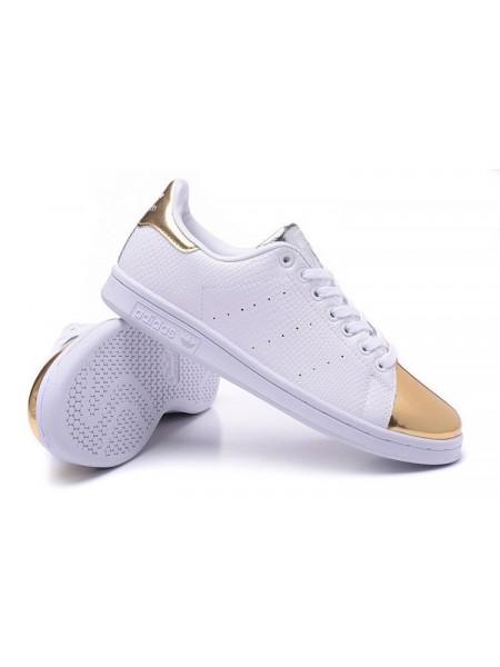 adidas stan smith blanc doré